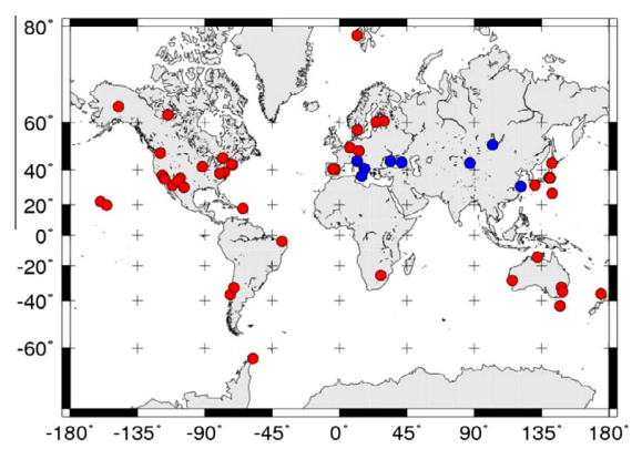 欧亚大陆台站速度估算的甚长基线干涉测量（VLBI）基线事后平差方法